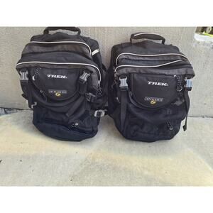 Pair Of Trek Cycling Interchange Pannier Bike Bag with Rain Hood
